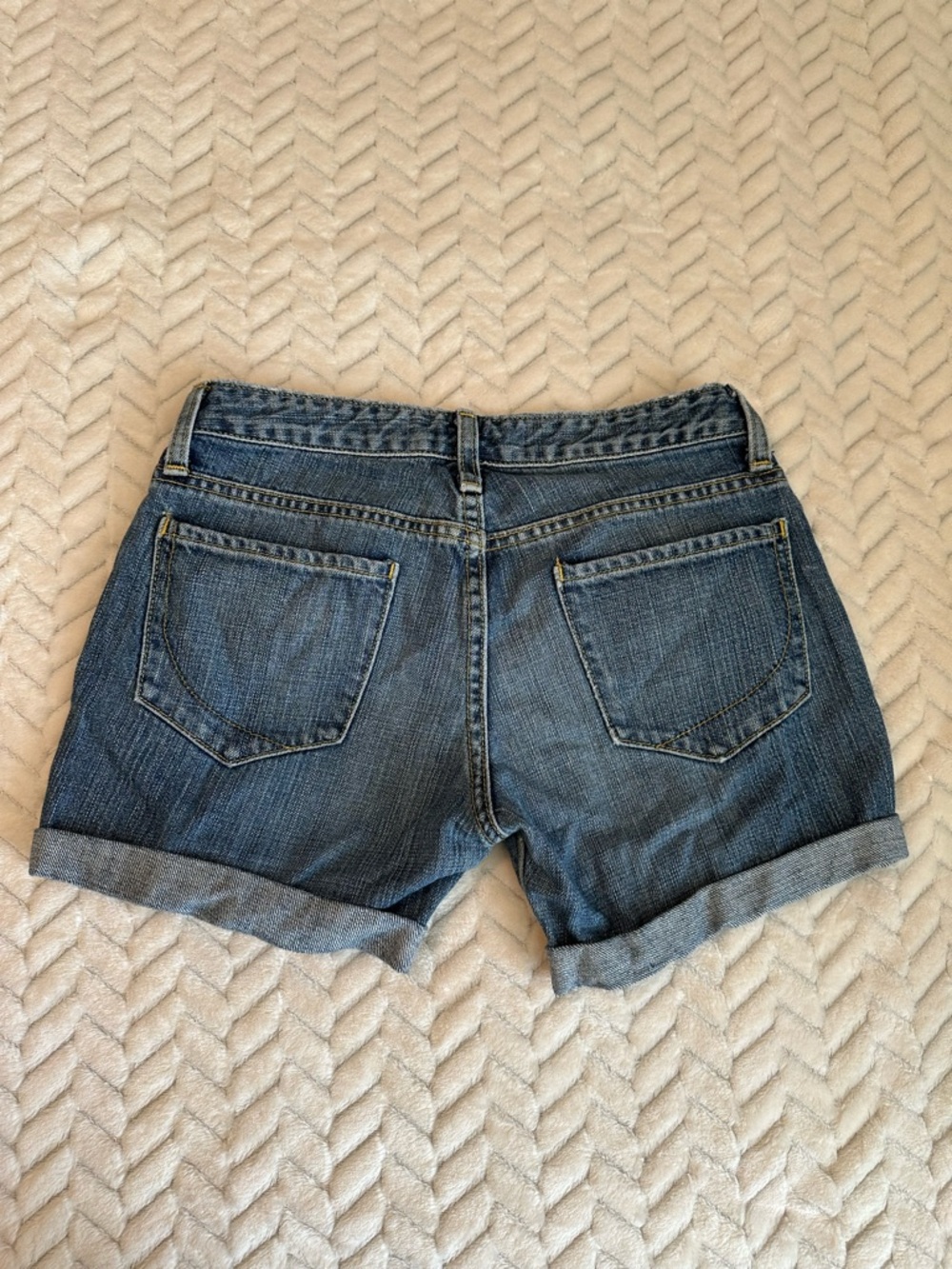Paper Denim & Cloth Washed Blue Cuffed Jean Shorts size 28